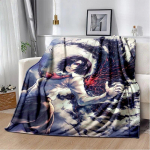 Kuumad anime Tokyo Ghoul flanelltekkide kaunistused koju ja hubased voodipesu, diivanite ja kingituste piknikutekid 75cm x 90cm