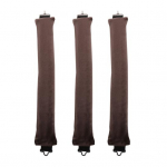 3 tk 3 cm kuumavaba juuksekoolutaja koos magavate ilma flanellideta laiska konksuga, pehmete naiste &uuml;le&ouml;&ouml; kuumalt lokkiv juustega pruun