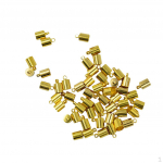 6mm Messingist Otsakork Nahkn&ouml;&ouml;r DIY Ehtevalmistamine Pakk 50 tk - Kuldne