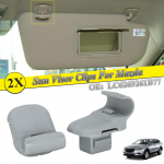 2tk autokinnitus p&auml;ikesesirmi klambri konks hall adapter LC6269261B77 jaoks Mazda 3 BK 5 6 CX-7 CX-9 RX-8 RX-9 MPV p&auml;ikesesirmi riideklamber