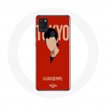 Samsung Galaxy A21S &uuml;mbris La casa de papel Tokyo Fanart logo