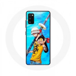 Coque Samsung Galaxy A41 One Piece Manga Trafalgar Law ep&eacute;e