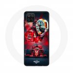 Samsung Galaxy A12 Case Vormel 1 Sebastian Vetteli F1 piloot punane