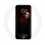 Musta taustaga &uuml;mbris Samsung Galaxy S6 Lucifer Series jaoks