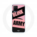 Coque pour Vivo Y21s 2021 / Y21 2021 BTS ARMY Et Blackpink Blink Rose Noir