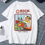 Satanist Hell Ullzang T-s&auml;rk Grim Evil seeria riided Tulnukad Deemon Grim Reaper Vintage Topid Naiste Unisex Halloweeni t&auml;navar&otilde;ivad T-s&auml;rk 4XL