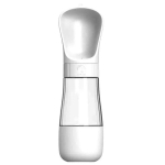 2 in 1 Portable Dog Water Bottle Pet Drinking Feeder Bowl Puppy Travel Water Bottles Outdoor Walking Drinking Cup Dog Supplies 508-White white