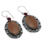 Naturaalne Mookaite, granaadist v&auml;&auml;riskivi 925 Sterling h&otilde;bek&otilde;rvar&otilde;ngas 2,17 N5S55