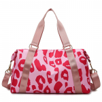Naiste kotid Suur reisikott Korraldaja Mood Leopard Print Sport Fitness Bag Outdoor &Otilde;lakott Risti keha kott N&auml;dalavahetuse k&auml;ekotid roosa