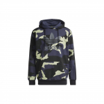 Adidas Originals Trefoil Kamuflaažitr&uuml;kiga Logoga Kapuutsikas Pikkade Varrukatega Meeste Kapuutsikas Sinine HF4882 XS