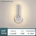Kaasaegne Minimalistlik LED Seinavalgusti Elutuba Magamistuba Voodi k&otilde;rval TV taust Must Koridori Lamp Sisekujundus Dekoratsioon Valgustid Warm white valge