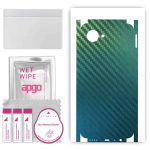 apgo Protective Skin Sticker for the back+sides compatible with Realme C30, Full Wrap Film, Foil, Vinyl - Pattern Carbon Chameleon CAKA1