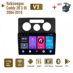 2Din Android Auto raadio Volkswagen Caddy 2K 3 III 2004-2010 jaoks Multimeedia Carplay Automaatne WIFI Peaseade Stereo Navigatsioon 2+32GB 1+16GB