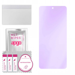 apgo Anti-Blue 9H Hybrid protective glass compatible with Oppo Reno8 Pro, flexible nano glass, great replacement for tempered glass, scratch-resistant