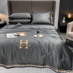 Uus Nordic Ins Pestud Suvine jahe tekk Kliimaseade &Uuml;hekordne j&auml;&auml;siidist tekk Kahekordne &otilde;huke tekk Luksuslik voodipesu 180x220cm 3pc a Set