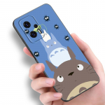 Studio Ghibli Totoro telefoni&uuml;mbris Xiaomi POCO F2 F3 M2 M3 M4 X3 X4 Pro NFC F4 GT 5G F1 X2 C3 C31 C40 M5S pehme TPU must kate jaoks Xiaomi POCOphone F1