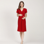 Suvised l&uuml;hikeste varrukatega rasedate imetamise kleidid V-kaelusega &uuml;hev&auml;rvilised rasedakleidid suured kleidid Moodsad lahtised rasedariided XXXL must