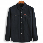 Rasvane meeste pikkade varrukatega s&auml;rk suurendatud suurusega Fat Guy Workwear Military vabaaja s&auml;rgiga 6XL