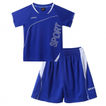 Kid Boy Summer 2tk Spordidress Jooksev Treening Spordikost&uuml;&uuml;m L&uuml;hikeste Varrukatega Tr&uuml;kitud topp l&uuml;hikeste p&uuml;kstega 7-8 Years must