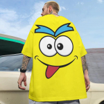 Uus meeste T-s&auml;rk 3d naljaka v&auml;ljendiga tr&uuml;kiga T-s&auml;rk meestele Armas Harajuku l&uuml;hikeste varrukatega T-s&auml;rk Suurem lahtine topp Vabaaja meeste riided S