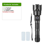 Pikk taskulamp Eemaldatav k&auml;epide Latern Superhele Latern V&otilde;imas 120W LED-lamp Pikaulatuslik taskulamp Veekindel Latern Taskulamp A-Flashlight