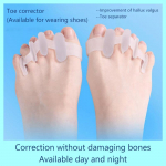 1 paar varvaste eraldaja sobib bunionikorrektor Materjal Pehme geel Sirgendajad Vahed