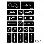 Joonistus ajutine t&uuml;druk 40 Stiilis K&auml;si Kunst Kleebi Uus keha &Scaron;abloon Mall &Otilde;&otilde;nes Henna Tattoo isiksus DIY Unikaalne 57#