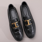 Uued meeste klassikalised lamedad Oxfordsi nahast vabaajajalatsid Itaalia stiilis Mocassins s&otilde;idujalatsid 37 must