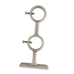 Kahekordse kardinapuu kronsteini aknakatte hoidik hotelli jaoks Argent