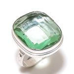 Natural Apatite Gemstone Handmade 925 Sterling Silver Jewelry Ring Size 6 w2d30