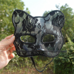 Halloween Cosplay Fox Mask Lace Sexy Eye Mask Animal Mask Half Face must