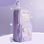 Suure mahutavusega pliiatsikarp &otilde;pilastele kirjatarvete hoiukarp 3 kihti 6 v&otilde;rega koolitarbed