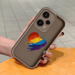 Pehme silikoonist ruudukujulise redeliga printimismustriga telefoni korpus, t&auml;iskaanega kaamera p&otilde;rutuskindel kaitse kummist &uuml;mbris Xiaomi Redmi jaoks Redmi Note 11E Pro pruun