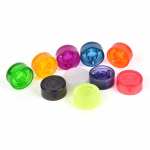 10 tk Footswitch Topper juhusliku v&auml;rvi plastikust kaitserauad kitarriefekti pedaali jaoks 24.4*12mm