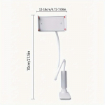 360 kraadi p&ouml;&ouml;rlev phablet mobiiltelefoni hoidik spiraalne alus laisk klamber mobiiltelefoni tahvelarvuti voodihoidik voodi laisk klamber valge