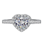 Moe teemants&otilde;rmuste trend Peen armastuse simulatsioon teemants&uuml;damekujuline naiste s&otilde;rmus Mikrokomplektiga k&auml;eehted 10