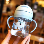 250 ml Baby Sippy veetass, lapse k&auml;epide &Otilde;ppige s&ouml;&ouml;tmist Joogipudel l&auml;mbumisvastane sinine