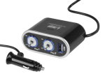 Rozgałęziacz zapalniczki podw&oacute;jny 12/24V włączniki, USB 1000 mA 1