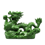Draakoni ornament Hiina feng shui draakoni kujuke Lucky puidust loomad kontori kodu kaunistamiseks 10cm punane