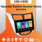 Android Carplay Autoraadio Hyundai Solaris Accent Verna 2010-2016 jaoks Multimeediapleier Peak Unit Stereo GPS-navigatsioon BT WIFI 2+32GB 1+16GB
