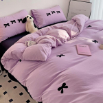 Pestud puuvillane neljaosaline komplekt v&ouml;&ouml;ri &uuml;hiselamu Kolmeosaline komplekt voodilina tekikatte tarvikud 2.0m bed