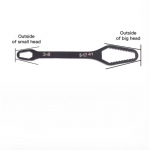 Kahe otsaga isepingutuv reguleeritav universaalne mutriv&otilde;tmete t&ouml;&ouml;riistakomplekt multifunktsionaalne torumehe mutriv&otilde;ti lillekujuline detail mitmek&uuml;lgne Small 8-17mm silver