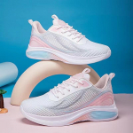 Flyknit naiste kingad Kevad Uued Hingavad Trendikad Sobivad &Otilde;pilase Jooksukingad Kerged Paelad Paks Tald Naiste Spordikingad 36 roosa