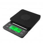 Digitaalne LCD kaal K&ouml;&ouml;k 5kg/0.1g Elektrooniline ajastus Kaalumine Toidu Kohvi T&ouml;&ouml;riist must