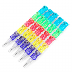 5 tk virnastatavad pliiatsid, plastist karu pliiatsid lastele, virnastatavad otsapliiatsid, 5 &uuml;hes virnastatavad v&auml;rvipliiatsid, kooli l&otilde;bus varustus 5pcs