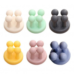 6 tk isekleepuvad du&scaron;i habemenuga hoidiku hoiukonksud, mida on lihtne paigaldada Vannitoa seinale kinnitatavad konksud Hambaharja riidepuud