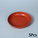 5 tk paksendatud plastpoti kandik Aiat&ouml;&ouml;riistad Lillepoti alus Istutusmasin &auml;ravoolualused Deformeerumisvastased 9.5CM punane