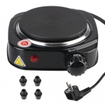 Mini elektriline k&uuml;ttekeha pliit EL pistik Piima Vee Kohvi Kuumutamise Ahi Universaalne Multifunktsionaalne K&ouml;&ouml;giseade 500W 220V Kuum Keeduala Black EU Plug