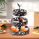 Kooki ja magustoitu hoidja 3-korruseline metallist kaasaskantav kommi展示 plate Cupcake lauale