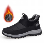 Meeste saapad Veekindlad Talvised Kerged lumesaapad Paks soe karusnahk Meeste kingad Suures suuruses Unisex poolsaapad Slip On vabaajajalatsid 35 must